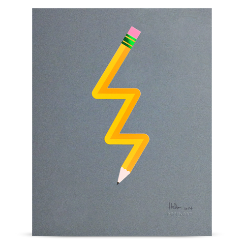 Pencil Me In “Lightning” print
