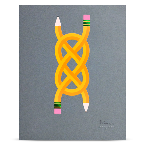 Pencil Me In “Knot” print
