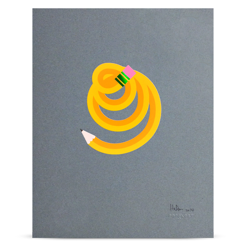 Pencil Me In “Swirl” print